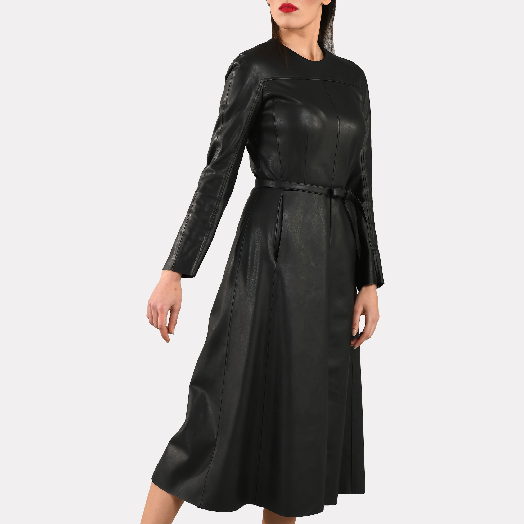Famatex - Robe longue en cuir